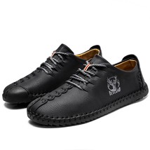 NEW Comfortable Casual Leather Shoes Men Soft Leather Loafers Hot Sale Men Outdo - £38.19 GBP