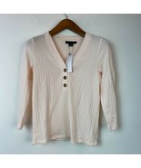 Sanctuary Womens S Light Pink New Year New You Aiden Button Up Henley To... - £16.05 GBP