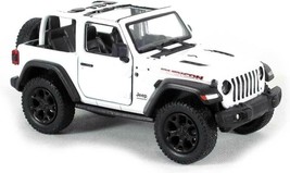 New 5&quot; Jeep Wrangler Rubicon No Hard Top Diecast Model Toy Car 1:34 White Gift K - £15.43 GBP