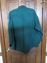 Vintage Tommy Hilfiger Green &amp; Navy Blue Check Button Front LS Shirt - S... - $18.80