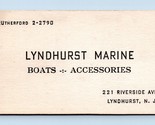Lyndhurst Marino Barche e Accessori Vintage Affari Scheda Lyndhurst Nj BC1 - $10.20