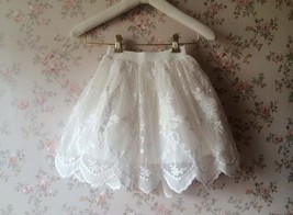Mini Lace Baby Tutu Girl White Tutu Skirt