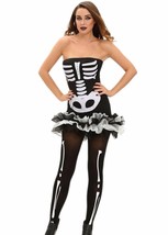 Sexy Fever Skeleton Halloween Dress Tutu Halloween Costume S / M - £32.07 GBP