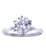 2.00 Carat GIA Certified Round Diamond Solitaire Engagement Ring 14K Whi... - £10,285.00 GBP