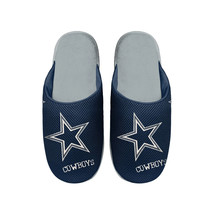 NFL Dallas Cowboys Logo on Mesh Slide Slippers Dot Sole Size Men Large b... - $29.99