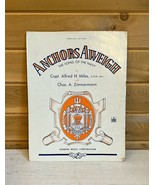 Antique Sheet Music Anchors Aweigh Navy Song March 1943 Vintage - $45.59 CAD