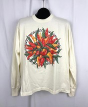 VTG Santa Fe Chiles Long Sleeve T-Shirt Single Stitch 1990’s LARGE - $35.09