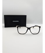 New Chanel CH3330 c.714 Square Eyeglasses Black &amp; Gold Frame - $207.90