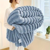 1pc Blanket Soft And Comfortable Faux Rabbit Hair Reversible Blanket The... - $29.70