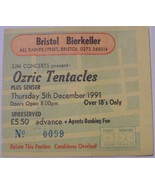 Ozric Tentacles Original 1991 Ticket Stub Bristol Bierkeller VG+ SJM Con... - $9.77
