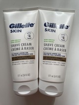 Lot of 2 Gillette Skin Ultra-Sensitive Shave Cream 6 oz  Alcohol Free - £27.72 GBP