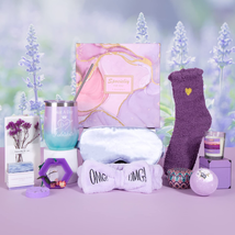 Mother&#39;s Day Gifts for Mom Women Her, Purple Relaxing Self Care Gift Set Ideas f - £29.32 GBP