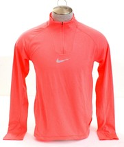 Nike Dri Fit Bright Coral 1/4 Zip AeroReact Long Sleeve Running Shirt Me... - £102.25 GBP