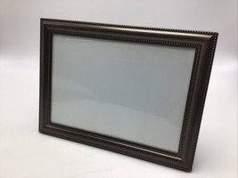 Connoisseur Picture Frame Bronze Tone Beaded Tabletop Easel Portrait 5x7 Photo - £15.51 GBP