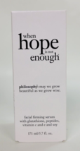 NIB Philosophy When Hope is Not Enough Facial Firming Serum 171mL 5.7oz - £31.13 GBP