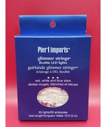 Pier 1 Import Christmas Star Glimmer Strings Flexible LED Lights 10 ft 5... - £11.73 GBP