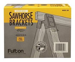 Fulton 2 in. H x 4 in. W Sawhorse Brackets 400 lb. Capacity Black 1 pk - $21.37