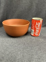 VTG Studio Art Pottery Bowl Terracotta Signed Southwest Decor 7” D 3.5” T - £14.12 GBP