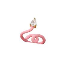 Colorful Neon Enamel Snake Rings For Women Open Boho Irregular Wrap Wire Twisted - £18.67 GBP