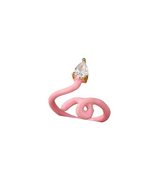 Colorful Neon Enamel Snake Rings For Women Open Boho Irregular Wrap Wire... - $25.00