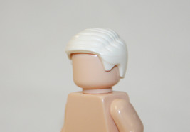 Combed Male White Hair For Rare Minifigures - $77.34 MXN