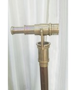 Modern Nautical Top Telescope Handle knob ~ Detachable Vintage Wooden St... - $109.71 CAD