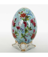 Formalities by Baum Bros. Porcelain Floral Decorative Egg Gold Trim - £39.32 GBP