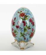 Formalities by Baum Bros. Porcelain Floral Decorative Egg Gold Trim - $937.10 MXN