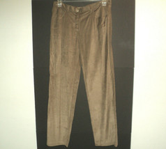 Armani Collezioni Italy Pants Women&#39;s Size 12 Brown Thin Wale Corduroy - £45.16 GBP