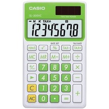 CASIO SL300VCGNSIH Solar Wallet Calculator with 8-Digit Display (Green) - £23.79 GBP