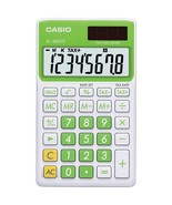 CASIO SL300VCGNSIH Solar Wallet Calculator with 8-Digit Display (Green) - £23.78 GBP