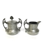 Albany Silverplate Sugar Bowl With Lid And Creamer Set - €30,96 EUR