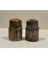 Unique Antique Brutalist Brass Salt &amp; Pepper Shakers Dutch Windmill Sail... - $17.33