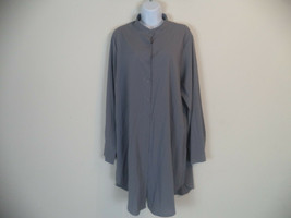 Women&#39;s Grey Soteer Tunic. 2XL. 65% Cotton/ 35% Polyester. Adjustable Sl... - $17.82