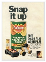 Del-Monte Pineapple-Grapefruit Drink Color Film Vintage 1968 Print Magaz... - $9.70