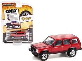 1984 Jeep Cherokee Chief Red with Black Stripes &quot;Only in a Jeep Cherokee&quot; &quot;Vint - £15.53 GBP