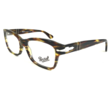 Persol Brille Rahmen 3054-V 938 Brown Horn Silber Quadratisch Voll Rim 5... - $167.44