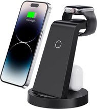 3 in 1 Charging Station , Wireless Charger (Black) - £19.07 GBP