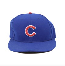 New Era On Field Chicago Cubs Baseball Fitted Hat Cap Blue Size 7 3/8 Polyester - $33.61