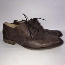 John A Frye Shoes Brown Wingtip Lace Oxfords Men&#39;s US 10 D The Frye Company - £39.95 GBP