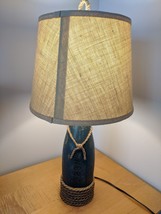 Set of 2 StyleCraft Large Hardback Canvas Shade Distressed Table Lamp 26.25&quot;x13&quot; - £126.55 GBP