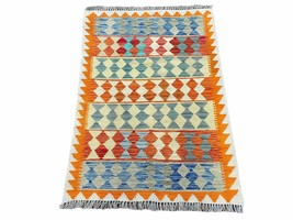 Small Chobi Kilim Rug 3x4 Colorful Turkish Kilim Rug Anatolian Wool Kili... - $133.33