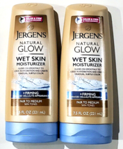 2 Bottles Jergens Natural Glow Wet Skin Moisturizer Fair To Medium Skin 7.5 Oz.