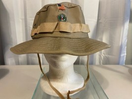 Official Military Tan Floppy Jungle Hat Fixed Size Small Pre-Owned - £10.11 GBP