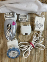 Panasonic Wet Dry Cleaning Brush Epilator Body Face Cordless ES-ED64-S551 *READ - $98.01