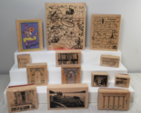 Rubber stamp lot Stampin up Voyage travel architecture rhumba Statue Lib... - $24.74