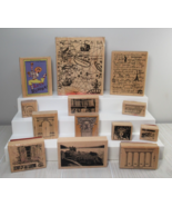 Rubber stamp lot Stampin up Voyage travel architecture rhumba Statue Lib... - £19.43 GBP
