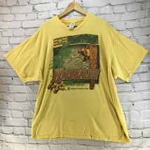 Vintage Hawaii T Shirt Yellow Travel Souvenir Sz 2XL FLAW - $14.84