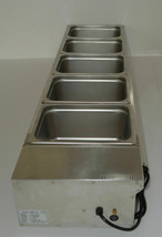 US 110V 5-Pan 6&#39;&#39;Deep Countertop Steam Table Bain-Marie Buffet Food Warm... - £314.77 GBP