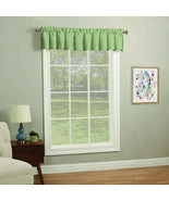 Home Solid Color Textured Window Valance, Sage Green Size: 56&quot; W x 14&quot; L... - £10.11 GBP